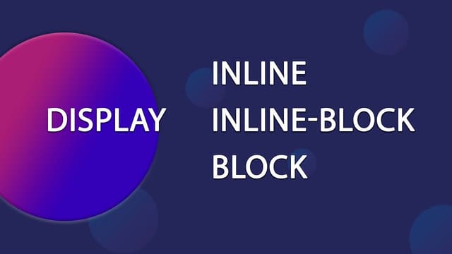 CSS display: inline vs block vs inline-block — простое объяснение